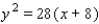 <strong>Find an equation of the parabola that satisfies the condition. Vertex , focus </strong> A) B) C) D) E)