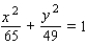 <strong>Find an equation for the set of points in an xy-plane such that the sum of the distances from and is . </strong> A) B) C) D) E)
