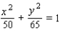 <strong>Find an equation for the set of points in an xy-plane such that the sum of the distances from and is . </strong> A) B) C) D) E)