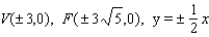 <strong>Find the vertices, the foci, and the equations of the asymptotes of the hyperbola. </strong> A) B) C) D) E)
