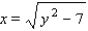 <strong>Find an equation in x and y whose graph contains the points on the curve C. </strong> A) B) C) D) E)