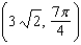 <strong>Change the rectangular coordinates to polar coordinates with and .</strong> A) B) C) D) E)