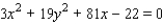 <strong>Find an equation in x and y for the polar equation. </strong> A) B) C) D) E)