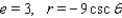 <strong>Find a polar equation of the conic with focus at the pole that has the eccentricity and equation of directrix. </strong> A) B) C) D) E)