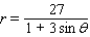 <strong>Find a polar equation of the conic with focus at the pole that has the eccentricity and equation of directrix. </strong> A) B) C) D) E)