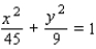 <strong>Find an equation for the ellipse that has its center at the origin and satisfies the conditions. </strong> A) B) C) D) E)