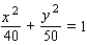 <strong>Find an equation for the set of points in an xy-plane such that the sum of the distances from and is . </strong> A) B) C) D) E)