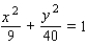 <strong>Find an equation for the set of points in an xy-plane such that the sum of the distances from and is . </strong> A) B) C) D) E)
