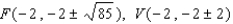 <strong>Find the vertices, the foci, and the equations of the asymptotes of the hyperbola. </strong> A) B) C) D) E)