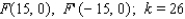 <strong>Find an equation for the set of points in an xy-plane such that the difference of the distances from F and F ' is k. </strong> A) B) C) D) E)