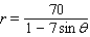 <strong>Find a polar equation of the conic with focus at the pole that has the eccentricity and equation of directrix. </strong> A) B) C) D) E)