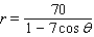 <strong>Find a polar equation of the conic with focus at the pole that has the eccentricity and equation of directrix. </strong> A) B) C) D) E)