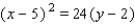 <strong>Find an equation of the parabola that satisfies the condition. Focus , directrix </strong> A) B) C) D) E)