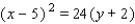 <strong>Find an equation of the parabola that satisfies the condition. Focus , directrix </strong> A) B) C) D) E)