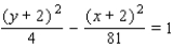 <strong>Find the vertices, the foci, and the equations of the asymptotes of the hyperbola. </strong> A) B) C) D) E)