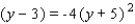 <strong>Find an equation for the set of points in an xy-plane that are equidistant from the point P and the line l. </strong> A) B) C) D) E)