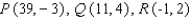 <strong>Find an equation for the parabola that has a horizontal axis and passes through the given points. </strong> A) B) C) D) E)
