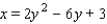 <strong>Find an equation for the parabola that has a horizontal axis and passes through the given points. </strong> A) B) C) D) E)