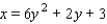 <strong>Find an equation for the parabola that has a horizontal axis and passes through the given points. </strong> A) B) C) D) E)