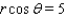 Find a polar equation of the conic with focus at the pole that has the eccentricity and equation of directrix.