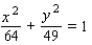 Find the foci of the ellipse.  