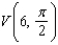 Find a polar equation in r and of the parabola with focus at the pole and the given vertex.