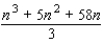 <strong>Express the sum in terms of n. (Hint: Use the theorem on sums to write the sum as . Next, use the following formulas and the theorem on the sum of a constant.)</strong> A) B) C) D) E)