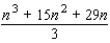 <strong>Express the sum in terms of n. (Hint: Use the theorem on sums to write the sum as . Next, use the following formulas and the theorem on the sum of a constant.)</strong> A) B) C) D) E)