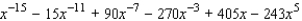 <strong>Use the binomial theorem to expand and simplify. </strong> A) B) C) D) E)