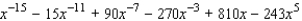 <strong>Use the binomial theorem to expand and simplify. </strong> A) B) C) D) E)