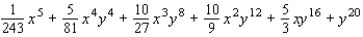 <strong>Use the binomial theorem to expand and simplify. </strong> A) B) C) D) E)