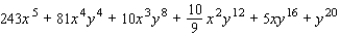 <strong>Use the binomial theorem to expand and simplify. </strong> A) B) C) D) E)