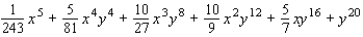 <strong>Use the binomial theorem to expand and simplify. </strong> A) B) C) D) E)