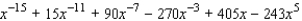 <strong>Use the binomial theorem to expand and simplify. </strong> A) B) C) D) E)