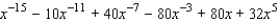 <strong>Use the binomial theorem to expand and simplify. </strong> A) B) C) D) E)