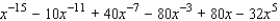 <strong>Use the binomial theorem to expand and simplify. </strong> A) B) C) D) E)