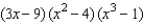<strong>Express as a polynomial. </strong> A)3x<sup> 4 </sup> - 9x<sup> 5 </sup> - 12x<sup> 3 </sup> + 3x<sup> 6 </sup> + 9x<sup> 2 </sup> + 12x - 36 B)3x<sup> 6 </sup> - 9x<sup> 5 </sup> - 12x<sup> 4 </sup> + 9x<sup> 3 </sup> - 33x<sup> 2 </sup> + 12x - 36 C)3x<sup> 4 </sup> - 9x<sup> 3 </sup> - 12x<sup> 5 </sup> + 39x<sup> 6 </sup> + 9x<sup> 2 </sup> + 12x - 36 D)3x<sup> 6 </sup> - 9x<sup> 5 </sup> - 12x<sup> 4 </sup> + 33x<sup> 3 </sup> + 9x<sup> 2 </sup> + 12x - 36 E)3x<sup> 6 </sup> - 9x<sup> 5 </sup> - 12x<sup> 4 </sup> + 39x<sup> 3 </sup> + 9x<sup> 2 </sup> + 12x - 36