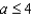<strong>Express the following statement as an inequality. a is not less than 4</strong> A) B) C) D) E)