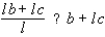 <strong>Replace the symbol ? to make the resulting statement true for all real numbers : l, b, and c, whenever the expressions are defined. </strong> A) B)