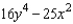 <strong>Factor the polynomial. </strong> A)(4y<sup> 2 </sup> - 5x) (4y<sup> 2 </sup> + 5x) B)(4y<sup> 2 </sup> + 5x)<sup>2 </sup> C)(16y<sup> 2 </sup> - 5x)<sup>2 </sup> D)(4y<sup> 2 </sup> - 5x) (4y<sup> 2 </sup> - 5x) E)(16y<sup> 2 </sup> - 5x) (16y<sup> 2 </sup> + 5x)