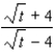 Rationalize the denominator.  