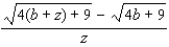 Rationalize the numerator.  