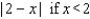 Rewrite the following expression without using the absolute value symbol, and simplify the result.