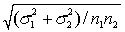 <strong>If two random samples of sizes and are selected independently from two populations with variances and , then the standard error of the sampling distribution of the sample mean difference, , equals:</strong> A) . B) . C) . D) .