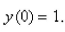 Find the solution of the differential equation that satisfies the initial condition