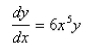 Find the solution of the differential equation that satisfies the initial condition