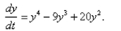 A function satisfies the differential equation What are the constant solutions of the equation?
