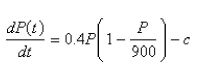 Consider the differential equation as a model for a fish population, where is measured in weeks and is a constant.For what values of does the fish population always die out?