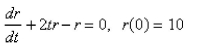 Solve the initial-value problem.