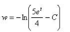 <strong>Select the correct Answer: for each question. Solve the differential equation. </strong> A) B) C) D) E)